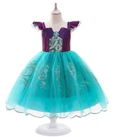MQATZ Gadis Mermaid Ariel Princess Cosplay Kostum untuk Bayi Gadis Putri Duyung Berdandan Anak Halloween Pakaian