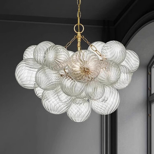 Lampadario Moderno <span class=keywords><strong>a</strong></span> <span class=keywords><strong>Sospensione</strong></span> in Vetro con Luci <span class=keywords><strong>a</strong></span> LED Lampada <span class=keywords><strong>a</strong></span> Soffitto di Design per Sala <span class=keywords><strong>da</strong></span> Pranzo Soggiorno - Product Image 1