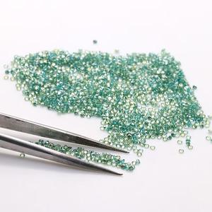 Vert foncé 0.8-3mm Moissanite petits diamants ronds en vrac pour hommes croix Bracelet pierres précieuses bijoux - Product Image 3