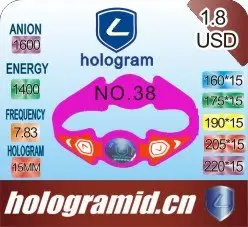 2012 Bulgaria Sport Silicone Balance wristbands in hologram