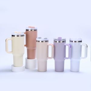 Vaso Térmico Jumbo de Acero Inoxidable 304 de Segunda Generación de 40oz para Coche, con Asa, Portátil, para Hielo, con Pajita, para Uso Transfronterizo - Product Image 2