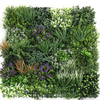 Panneau mural en herbe artificielle verte en plastique 100x100cm, résistant aux UV, pour décoration d'anniversaire, intérieur, extérieur, jardin, paysage, toile de fond