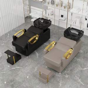 Chaise-lit de salon de coiffure avec bac à shampoing, mobilier de salon de coiffure, directement de l'usine - Product Image 2