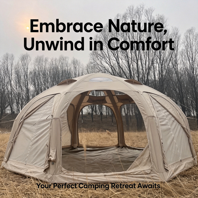 OEM/ODM Inflatable Camping Dome Tent | Custom Fabric & Size Options | Easy Setup Tent