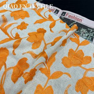 Nuevo Retro tridimensional naranja loto bordado tela Top vestido Cheongsam conjunto tejido hecho <span class=keywords><strong>a</strong></span> mano no elástico transpirable - Product Image 2