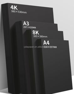Carta Nera A4 120g 300g all'Ingrosso, Fogli di Cartoncino Spesso per Pittura Fai-da-Te, Stampa a Colori, Carta Nera Personalizzata - Product Image 1