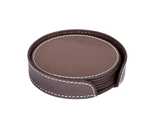 Sous-verres en cuir PU vierges personnalisables, vente en gros, fournisseur chinois 2026, pour boissons – Nouveauté très demandée - Product Image 3