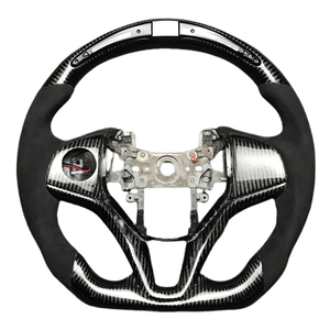 Volante Deportivo para <span class=keywords><strong>Honda</strong></span> 3th FTI HRV, Volante de Coche LED con Fibra de Carbono Negra y Gamuza para 3th FTI HRV - Product Image 2