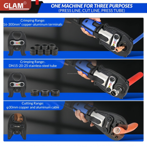 مجموعة أدوات ضغط BS1525 Pro الصغيرة من النوع 2 بطارية تعمل بفك العقص الشامل المضغوط VUS "1" أدوات هيدروليكية - Product Image 3