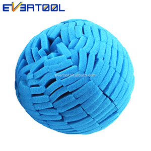 EVERTOOL Éponge de polissage colorée à fentes pour jantes de voiture, nettoyage et polissage des moyeux de roues, boule de polissage pour detailing automobile - Product Image 5