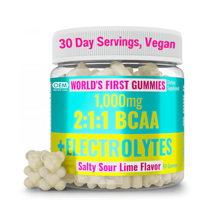 Creatina personalizada Energy Gummies Electrolyte BCAA Corredores Suplemento Cadena ramificada Aminoácidos Potasio Sodio Sal Adulto para - Product Image 1
