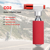 Mini pompe à air manuelle en aluminium 16G, gonfleur d'urgence au CO2 pour vélo, haute pression (>160 PSI) et valve Schrader/Presta