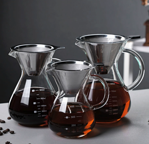 Gran oferta, juego de servicio para <span class=keywords><strong>cafetera</strong></span>, filtro de <span class=keywords><strong>acero</strong></span> <span class=keywords><strong>inoxidable</strong></span> reutilizable, <span class=keywords><strong>3</strong></span> <span class=keywords><strong>tazas</strong></span>, vaso para servir café, Gotero para café - Product Image 6