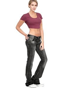 <span class=keywords><strong>Jeans</strong></span> a Vita Bassa a Zampa d'Elefante Primaverili ed Estivi per Donna, <span class=keywords><strong>Jeans</strong></span> Vintage Casual Skinny a Campana, <span class=keywords><strong>Jeans</strong></span> Coreani <span class=keywords><strong>Slim</strong></span> Y2k, Pantaloni Lunghi - Product Image 3