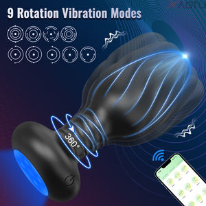 Vibrador Anal con LED y Rotación de 9 Posiciones, Control por Aplicación Inalámbrica, para Adultos - Product Image 2