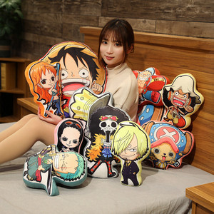 <span class=keywords><strong>Almohada</strong></span> Decorativa <span class=keywords><strong>de</strong></span> Personajes <span class=keywords><strong>de</strong></span> One Piece - Representa a Monkey D. <span class=keywords><strong>Luffy</strong></span> y Chao Pan con un Patrón Alienígena - Funda <span class=keywords><strong>de</strong></span> <span class=keywords><strong>Almohada</strong></span> 3D - Product Image 1