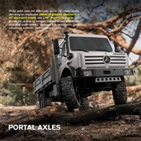 Camion RC tout-terrain Rlaarlo U4000 à l'échelle 1/7, 4x4, robuste, prêt à rouler, avec transmission RWD/4WD commutable, moteur brushless 6S, ESC 140A, servo 45KG et blocage de différentiel