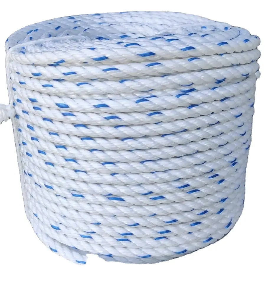 PP new material flax rope marine rope multi-specification high-strength flat wire rope