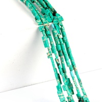 Pierre naturelle Double trou 5*5mm Tila perles carrées Agate synthétique Turquoise cristal perles de pierres précieuses en vrac pour la fabrication de bijoux
