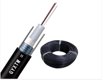 OEM GYXTW Cable de fibra óptica blindado de modo único de 6 núcleos 8MM Mayor resistencia a la tracción 2KM Rollo para cables de comunicación