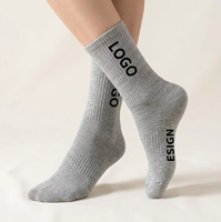 Chaussettes de sport colorées personnalisées pour jeunes, en gros, avec logo de marque sur mesure, antibactériennes, unies, multicolores, streetwear, pour la gym, direct usine