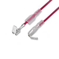 Kabel Harness dengan Terminal Spade Betina Lurus & Terminal Spade Jantan 90 Derajat & Sepatu Isolasi Transparan untuk Refrigerasi