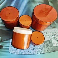 Pot vide en plastique PET double couche 50g/100g avec bouchon à vis, sérigraphié sur mesure, vente en gros, pour crème démaquillante