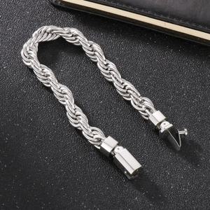 2024 High Quality New Design Custom Stainless Steel Ice Out Rope Chain <b>Bracelet</b> - Product Image 3