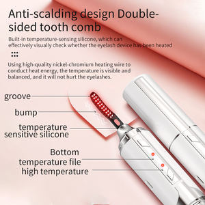 Dispositivo de Belleza Eléctrico 2 en 1, Antiarrugas, Rizador de Pestañas, Lápiz Masajeador Sónico con Calor para Ojos y Labios - Product Image 4