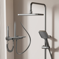 Robinet de douche mural professionnel 4 fonctions avec jet de pluie et pistolet de pulvérisation pour appartements, modèle 8805, tendance et très prisé