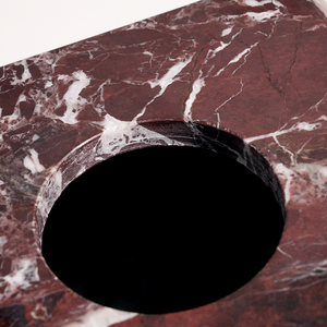 Boîte à mouchoirs de luxe en marbre VSTONE, <span class=keywords><strong>rouge</strong></span> et blanc, durable, écologique, portable, support de table pour salle de bain et salon - Product Image 3