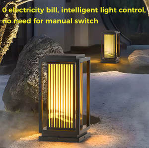 Güneş Enerjili LED Bahçe Lambası IP65 Su Geçirmez Demir Gövdeli Işık Sensörlü Dış Mekan Yol Çim Avlu Peyzaj Lambası - Product Image 3