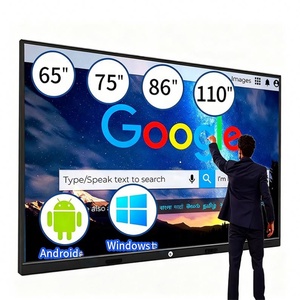Pantalla Plana Interactiva <span class=keywords><strong>de</strong></span> 55 65 75 85 86 98 Pulgadas con Asistente <span class=keywords><strong>de</strong></span> IA, Pizarra Táctil Inteligente <span class=keywords><strong>de</strong></span> 20/40 Puntos para Aulas Escolares - Product Image 1