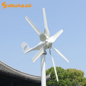 กังหันลมผลิตไฟฟ้าสำหรับใช้ในบ้าน ขนาดเล็ก แนวนอน 800W 12V 24V 6 ใบพัด พลังงานทดแทน รุ่น S-800 - Product Image 2