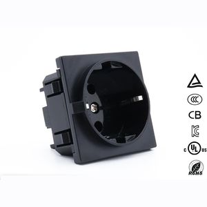 Prise de courant industrielle 16A TYPE F Schuko, 250V, montage sur panneau, norme européenne, pour système et équipement de stockage d'énergie - Product Image 2