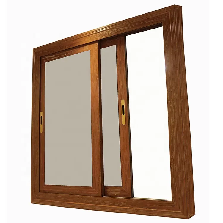 Modern house window design wooden color new products 2022 innovative product sliding window