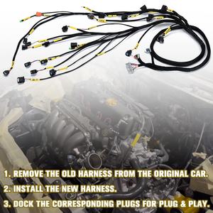 Arnés de motor para Honda Acura k-<span class=keywords><strong>swap</strong></span> Integra CRX <span class=keywords><strong>EK</strong></span> EG <span class=keywords><strong>Civic</strong></span> EP3 01-05 RSX 02-04 PQY-FIC22, <span class=keywords><strong>K20</strong></span> K24 k-series - Product Image 6