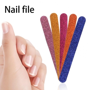 High Quality Customized Shiny Bling Nail File Double Side Emery Board with Personalized Pattern for Nail Care