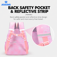 Lot de 3 Sacs à Dos Scolaires pour Filles : Sac à Dos Étudiant 3-en-1 avec Bande Réfléchissante, Sac Isotherme et Trousse – Vente en Gros