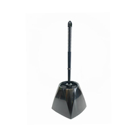 EcoClean Ensemble de brosse pour toilette à long manche en plastique de haute qualité, nettoyage en profondeur, facile à assembler avec support