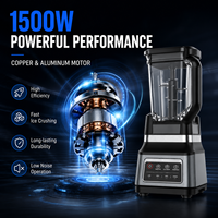 Blender Profesional Kontrol Digital Mesin Blender Mixer Multifungsi 1500W