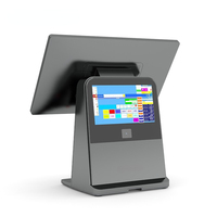 Machine de paiement de restaurant à écran tactile de terminal de point de vente Windows tout-en-un de 14.1 pouces avec imprimante intégrée et caisse enregistreuse