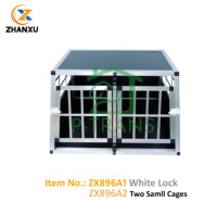 Double porte Caisse de voyage en aluminium pour chien