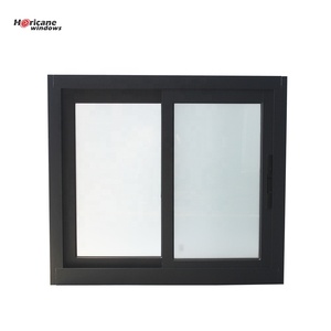 Maßgefertigtes Schwarz-Weiß-Bronze Doppelglasfenster Aluminiumrahmen Schiebefenster - Product Image 3