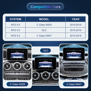 <span class=keywords><strong>Écran</strong></span> <span class=keywords><strong>Multimédia</strong></span> sans Fil Apple CarPlay Android Auto pour Mercedes-Benz Classe C W205 GLC Classe V W447 2015-2018 NTG5.0 - Product Image 2