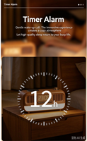 Vintage FM-Radio Licht Digitaler Wecker mit Dimmbarem Nachtlicht, Dimmer 12/24-Stunden-Anzeige Schlafzimmer mit Lautsprecher Kabellose Uhr-Ladestation