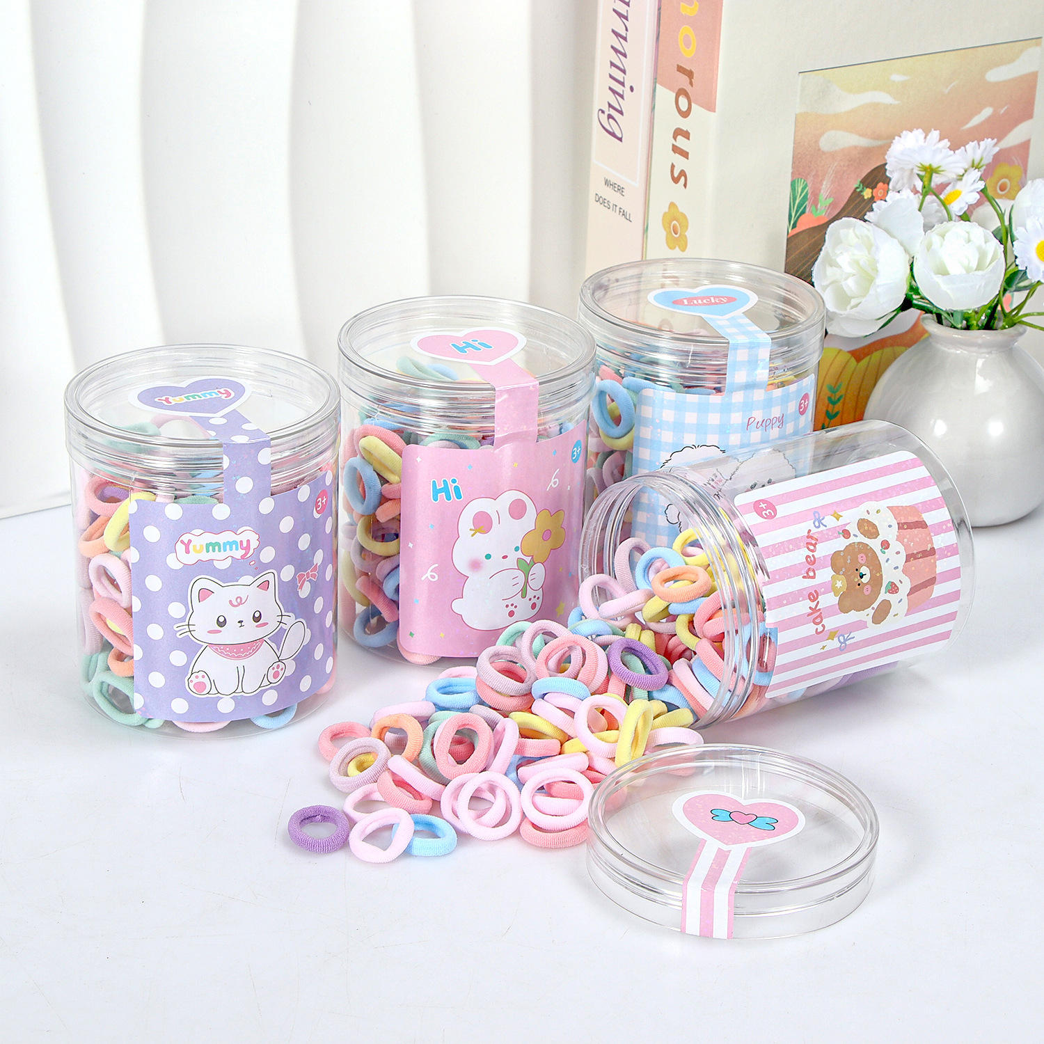 ห่วงแขวนผ้าขนาดเล็กทรงกระบอกทรงกลม1อัน