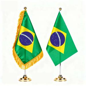 Mini Flag Black Fiberglass Pole <b>Desk</b> Table USA Mexico Canada Spain France Germany Denmark England Australia Flag Decoration - Product Image 1