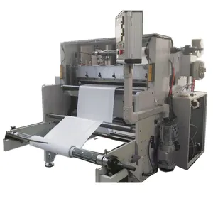 Roll to sheet cutting machine with kiss cutting