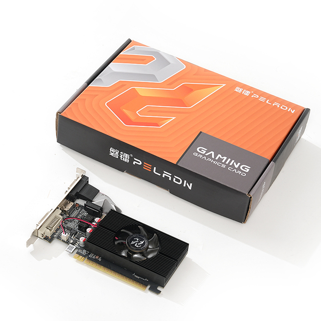 Manufacturers Geforce GT610 2GB GDDR3 PC Video Card Kartu Grafis GT610 64-bit Single Fan Desktop Graphics Card VGA Card